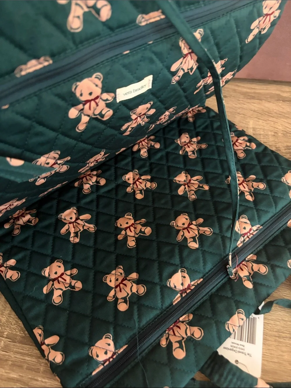 VB travel organizer teddy bears NWT